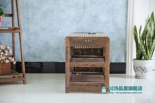 韩式田园换鞋凳鞋柜 居家收纳与美观的完美结合